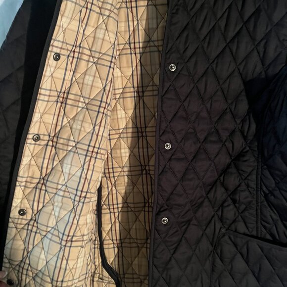 LL Bean Women's Quilted Riding Jacket in black size Large - Picture 3 of 13